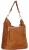GEANȚĂ DIN PIELE shopper bag Genuine Leather roșcat 1330